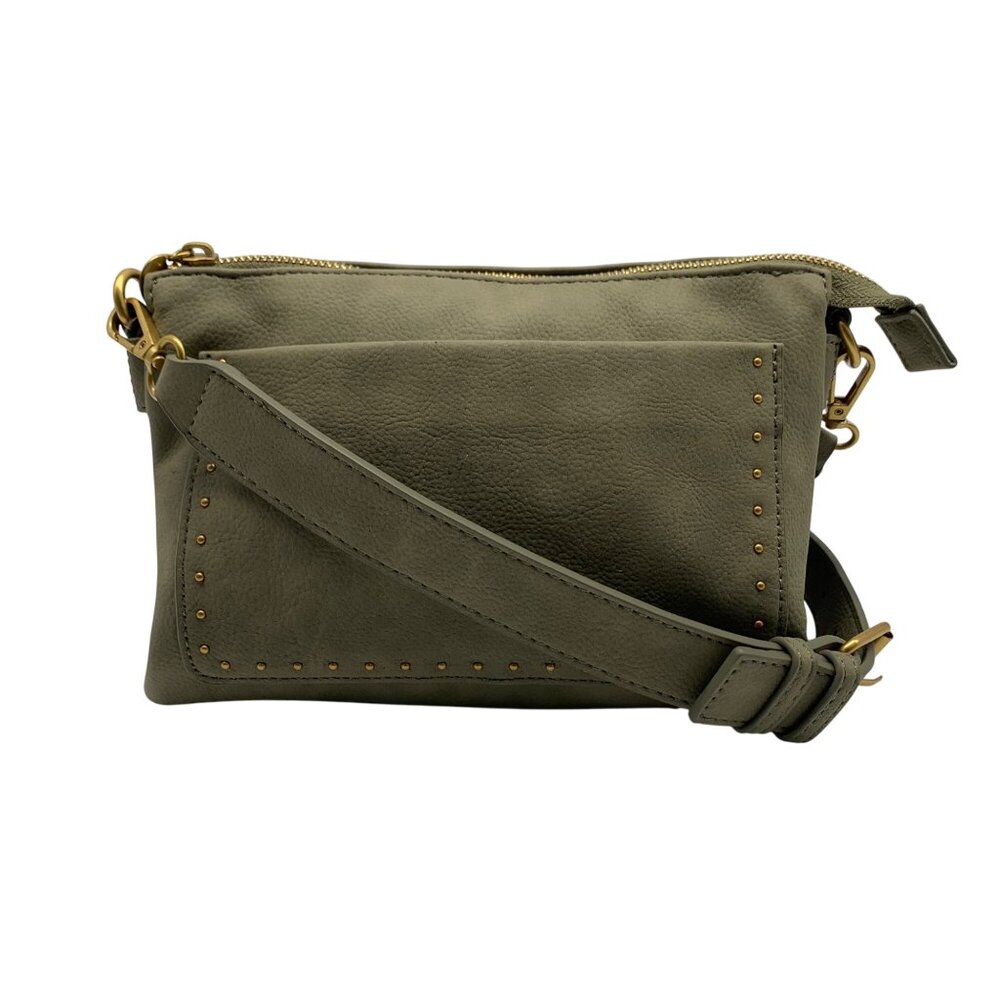 Style & Co Sage Hazy Double Compartment Crossbody Bag
